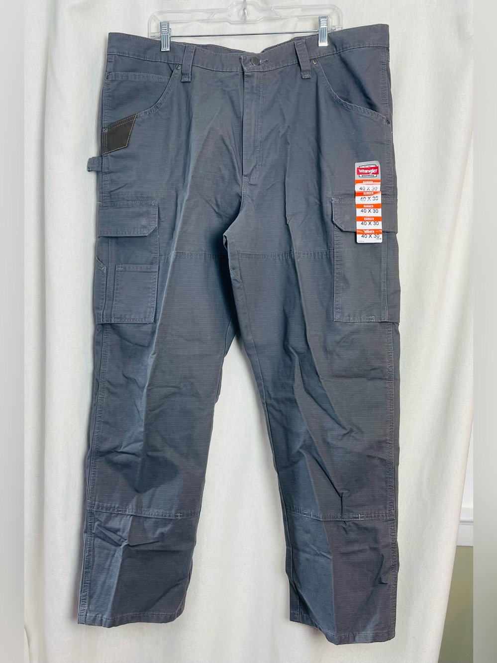 Wrangler Ranger Riggs Workwear Utility Pants Relaxed Fit Mens 42x30 Gray NWT New